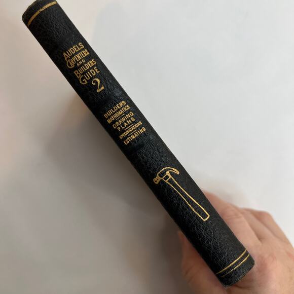 Audels Carpenters and Builders Guide Book 2 Hardcover Embossed Leather 1951 copy - Picture 3 of 10